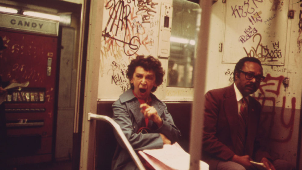 Erik Calonius, "Many Subway Cars in New York City Have Been Spray-Painted by Vandals" 1973.