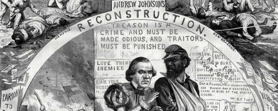 Thomas Nast, "Reconstruction and How It Works," Harper's Weekly, 1866, via HarpWeek.