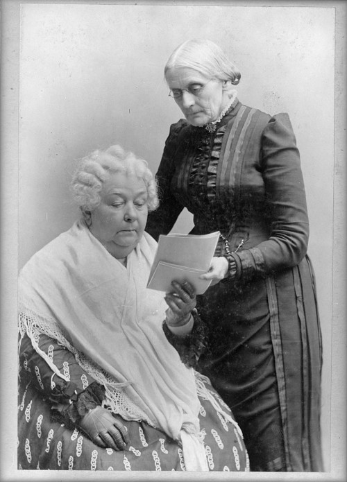 Photograph of Susan B. Anthony and Elizabeth Cady Stanton. 
