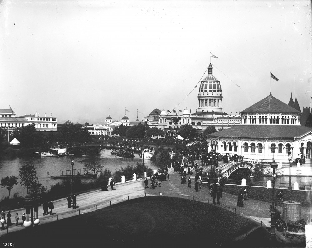 Designers of the 1893 Columbian Exposition in Chicago used a Neoclassical architectural style to build what was known as The White City. The integrated design of buildings, walkways, and landscapes was extremely influential in the burgeoning City Beautiful movement. The Fair itself was a huge success, bringing more than 27 million people to Chicago and helping to establish the ideology of American exceptionalism. Photograph of the Columbian Exposition in Chicago, 1893. Wikimedia, http://commons.wikimedia.org/wiki/File:Chicago_World%27s_Columbian_Exposition_1893.jpg. 