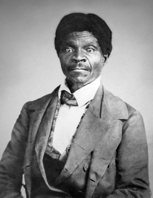 Photograph of Dred Scott, seated wearing a suit, 1857. 
