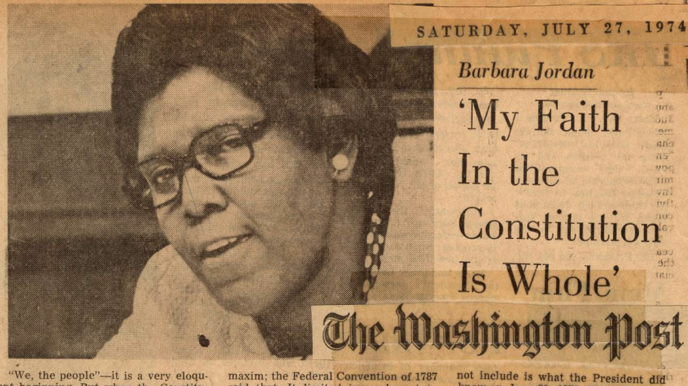 Barbara Jordan's  Scrapbook, July 1974