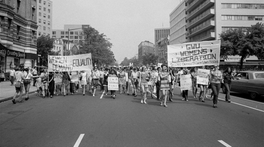 Warren K. Leff;er, Women's Liberation March from Farrugut Square to Lafayette Park in Washington, D.C. 1970. Via Library of Congress.
