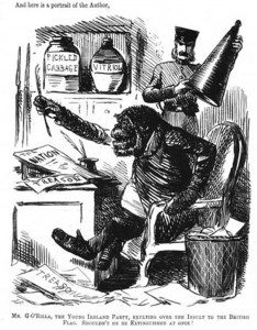 John Tenniel, “Mr. G’Orilla,” c. 1845-52, http://en.wikipedia.org/wiki/Anti-Irish_sentiment#mediaviewer/File:Monkeyirishman.jpg. 