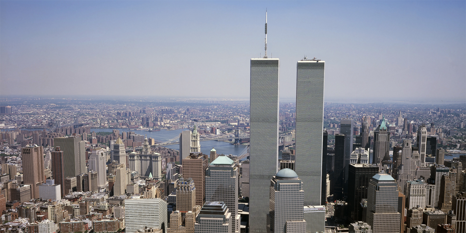 New York City, before September 11, 2001, via Library of Congress.