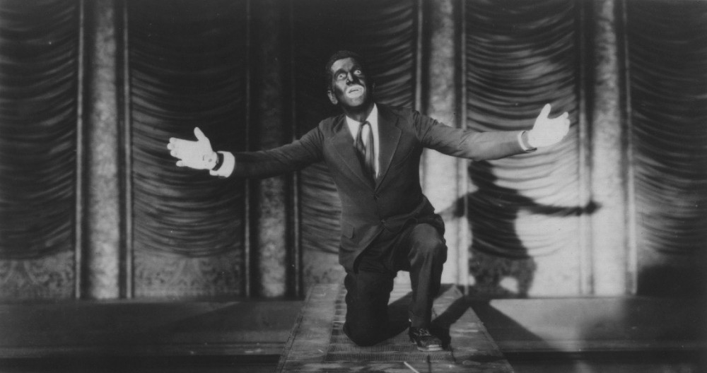 Al Jolson in The Jazz Singer, 1927.