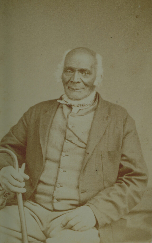 This is a portrait of James Mars in 1870. He was 80 years old at the time.