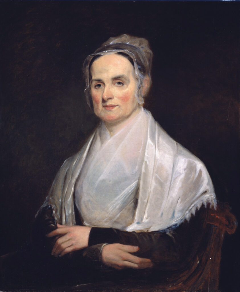 This painting is a portrait of Lucretia Mott.